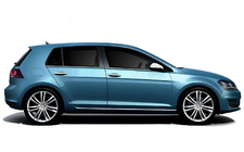 Volkswagen Golf 7/E-Golf 2012-2020 Baguettes de vitre inférieures Black Chrome (4 pcs, inox) photo 3