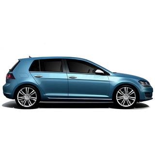 Baguettes de vitre inférieures Black Chrome (4 pcs, inox) Volkswagen Golf 7/E-Golf 2012-2020 photo 3