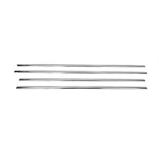 Baguettes de vitre inférieures Black Chrome (4 pcs, inox) Volkswagen Golf 7/E-Golf 2012-2020 photo 2