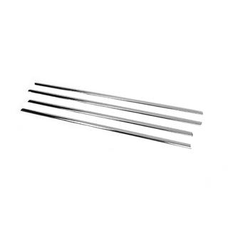 Baguettes de vitre inférieures Black Chrome (4 pcs, inox) Volkswagen Golf 7/E-Golf 2012-2020 photo 4