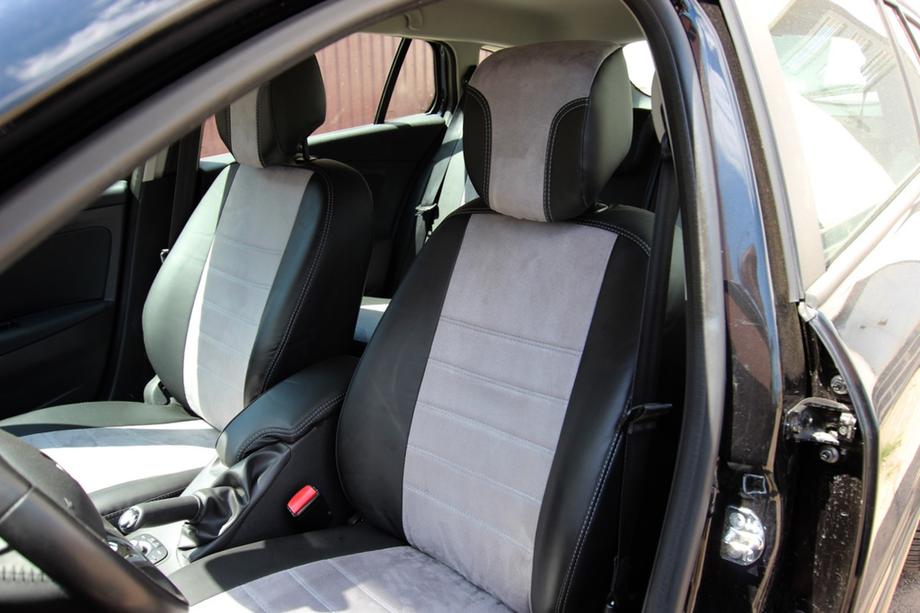 Renault Megane III 2009-2016 Housses de Sièges Auto Similicuir+Tissu+Alcantara Antara A0010 (Ensemble Complet) Photo 2