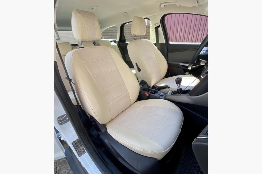 Ford Focus III 2011-2017 Housses de Sièges Auto Similicuir+Tissu+Alcantara Antara A099 (Ensemble Complet) Photo 2