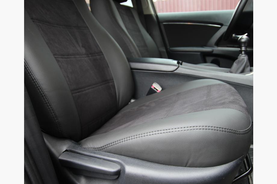 Toyota Avensis 2009-2018 Housses de siège auto simili cuir+tissu+alcantara Antara A001 (intérieur complet) Photo 2