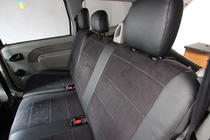 Dacia Logan I 2005-2008 Housses de siège auto simili cuir+tissu+alcantara Antara A001 (intérieur complet) photo 8