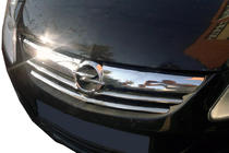 Opel Corsa D 2007-2014 Couvre-calandre chromés (3 pcs, inox) photo 1