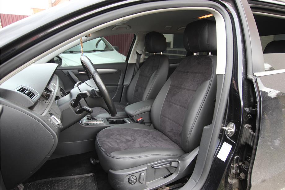 Volkswagen Passat B7 2012-2015 Housses de siège auto simili cuir+tissu+alcantara Antara A001 (intérieur complet) Photo 7