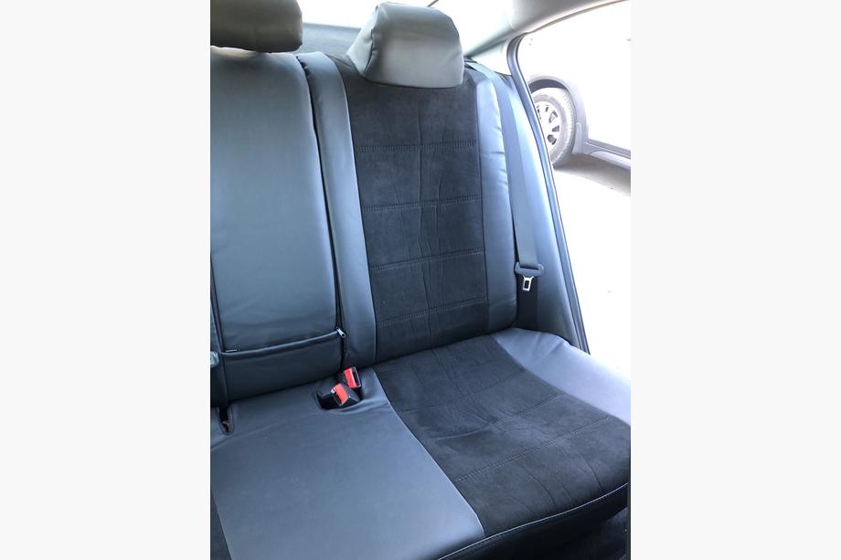 Hyundai Elantra (AD) 2015-2020 Housses de siège auto simili cuir+tissu+alcantara Antara A001 (intérieur complet) Photo 2