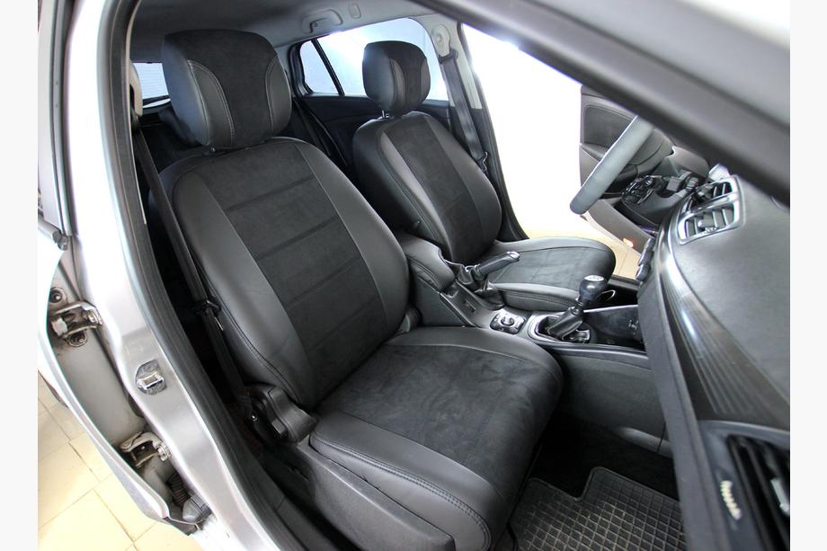 Renault Megane III 2009-2016 Housses de siège auto simili cuir+tissu+alcantara Antara A001 (intérieur complet) Photo 1