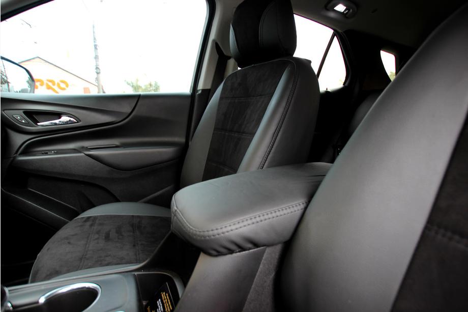 Chevrolet Equinox 2018-2025 Housses de siège auto simili cuir+tissu+alcantara Antara A001 (intérieur complet) Photo 4