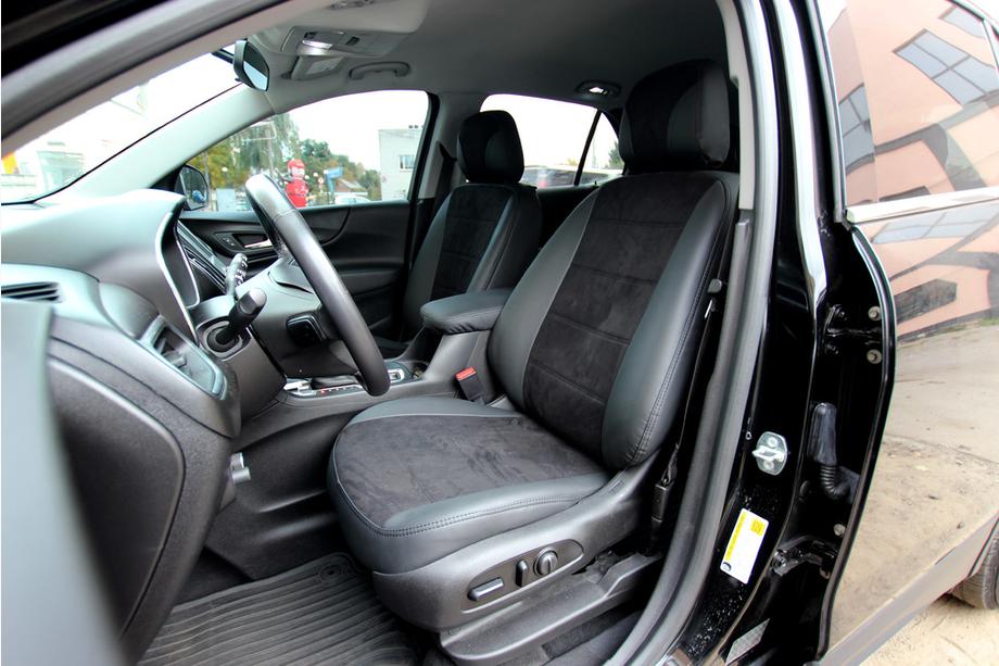 Chevrolet Equinox 2018-2025 Housses de siège auto simili cuir+tissu+alcantara Antara A001 (intérieur complet) Photo 1