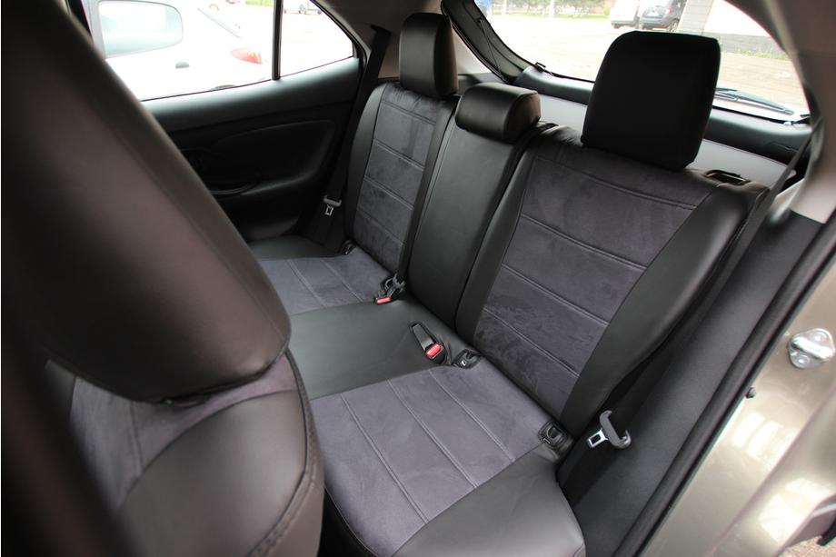 Toyota Yaris/Yaris Cross (XP210) 2020- Housses de siège auto simili cuir+tissu+alcantara Antara A001 (intérieur complet) Photo 5