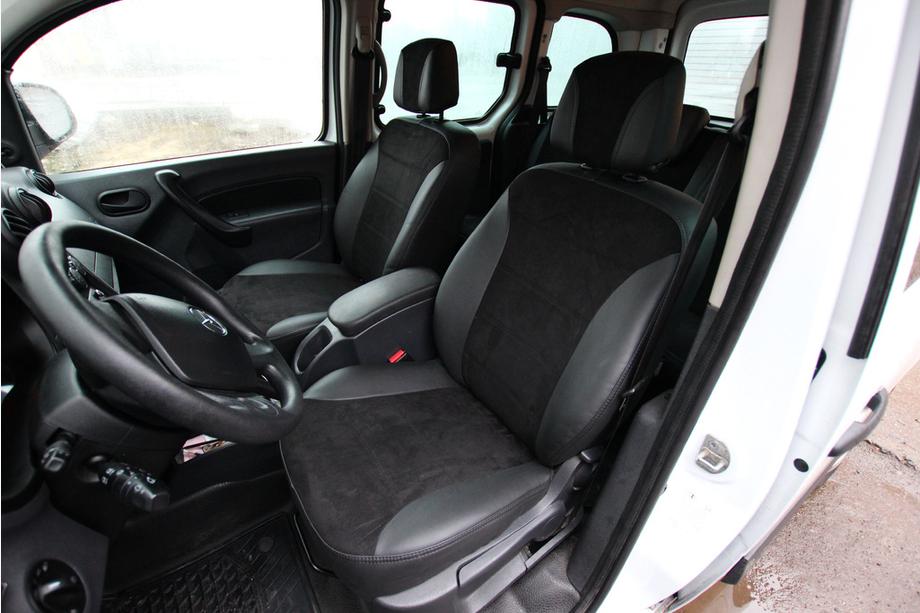 Mercedes Citan 2013-2021 Housses de siège auto simili cuir+tissu+alcantara Antara A001 (intérieur complet) Photo 7