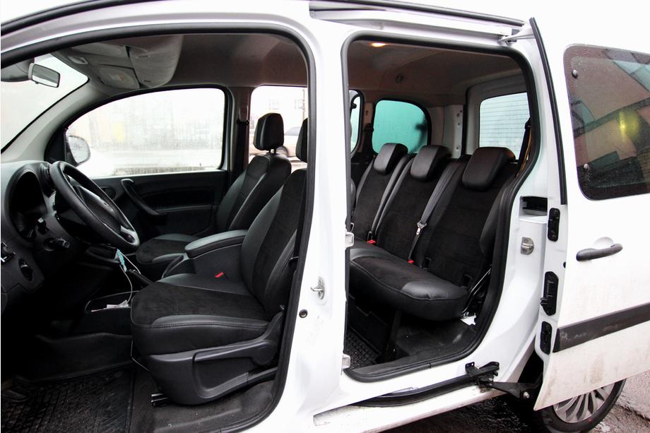 Mercedes Citan 2013-2021 Housses de siège auto simili cuir+tissu+alcantara Antara A001 (intérieur complet) Photo 1