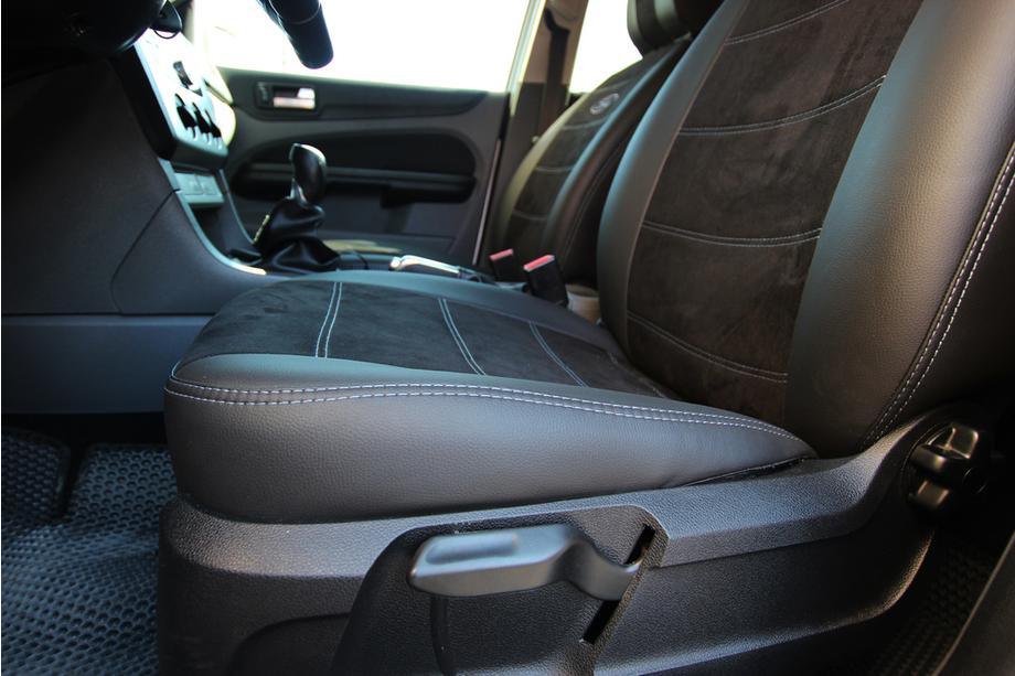 Ford Focus III 2011-2017 Housses de sièges simili cuir+tissu+Alcantara Antara A001g (intérieur complet) Photo 16