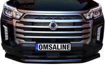 SsangYong Musso II 2018– Protection avant Texas (76mm, noir) photo 3