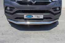 SsangYong Musso II 2018– Pare-buffle Avant Texas (76mm, Inox) photo 2