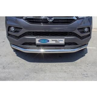 Pare-buffle Avant Texas (76mm, Inox) SsangYong Musso ІІ 2018- photo 2
