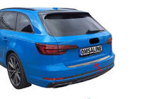 Audi A4 B9 2015-2024 Protection de Pare-chocs Arrière OmsaLine (Avant, Inox) photo 1