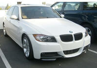 BMW 3 Series E90/E91 2005-2011 Extensions Front Flap DPT (pour E90 M-Sport 2005-2008, Noir Brillant, 2 pcs) photo 1