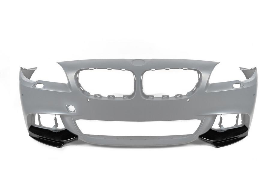 BMW 5 Series F10/F11 2010–2016 Lame avant DPT Flap (pour M-Performance, Noir Brillant) Photo 5