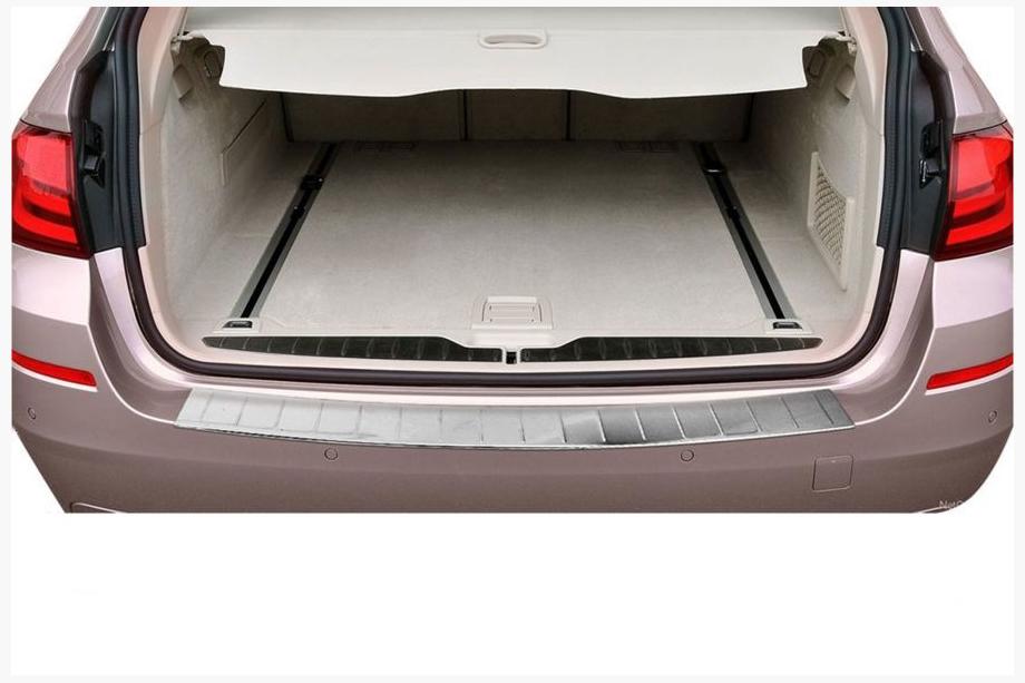 BMW 5 Series F10/F11 2010–2016 Protection de pare-chocs arrière OmsaLine (SW, inox) Image
