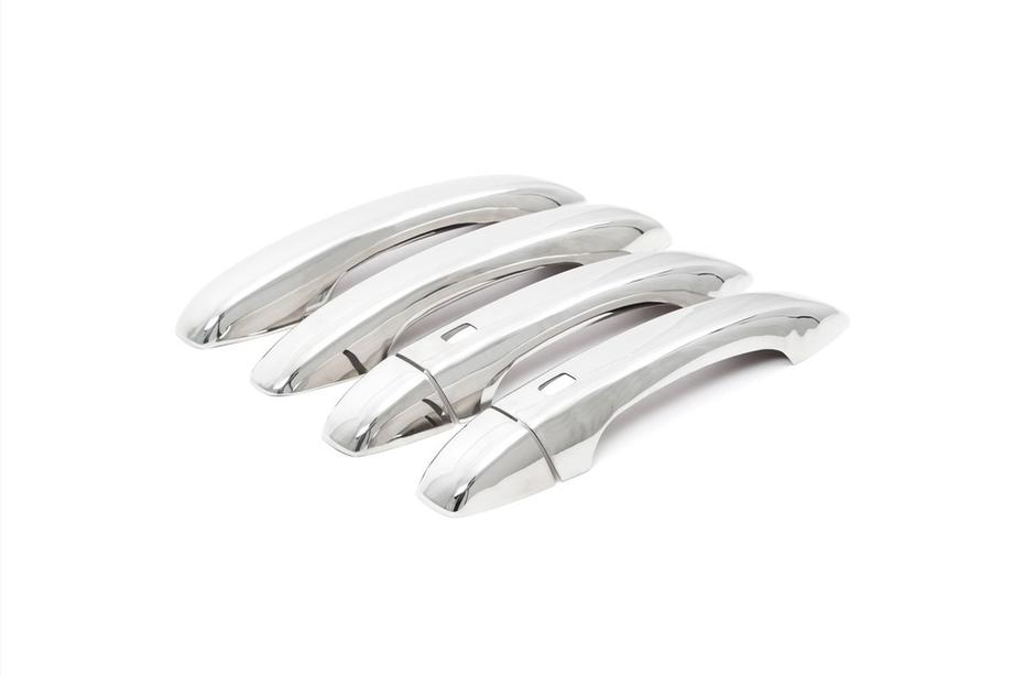 Dacia Sandero 2021- Couvre-poignées de Porte Chromés (4 pcs, Acier Inoxydable) Image