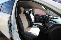 Nissan X-trail T32/Rogue 2014-2021 Housses de Sièges Auto Similicuir+Tissu+Alcantara Antara A0013 (Set Complet) photo 1