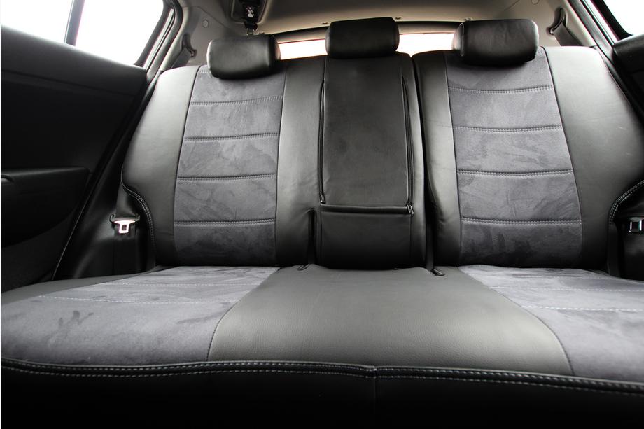 Kia Sportage 2021- Housses de Sièges Auto Similicuir+Tissu+Alcantara Antara A0010 (Ensemble Complet) Photo 3