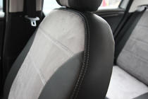 Citroen C-Elysee 2013-2022 Housses de Sièges Auto Similicuir+Tissu+Alcantara Antara A0010 (Ensemble Complet) photo 6