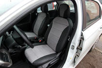 Citroen C-Elysee 2013-2022 Housses de Sièges Auto Similicuir+Tissu+Alcantara Antara A0010 (Ensemble Complet) photo 8