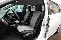Citroen C-Elysee 2013-2022 Housses de Sièges Auto Similicuir+Tissu+Alcantara Antara A0010 (Ensemble Complet) photo 1