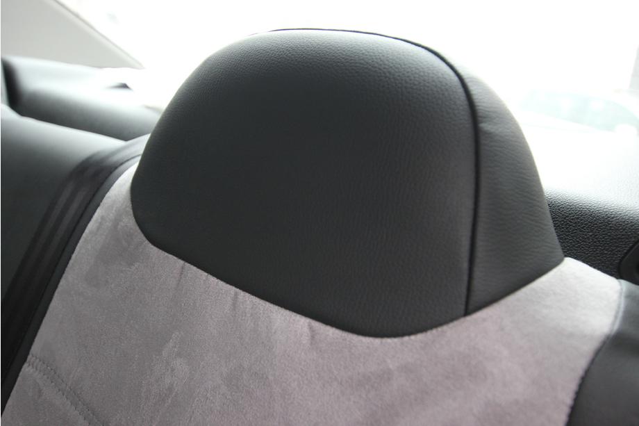 Citroen C-Elysee 2013-2022 Housses de Sièges Auto Similicuir+Tissu+Alcantara Antara A0010 (Ensemble Complet) Photo 11