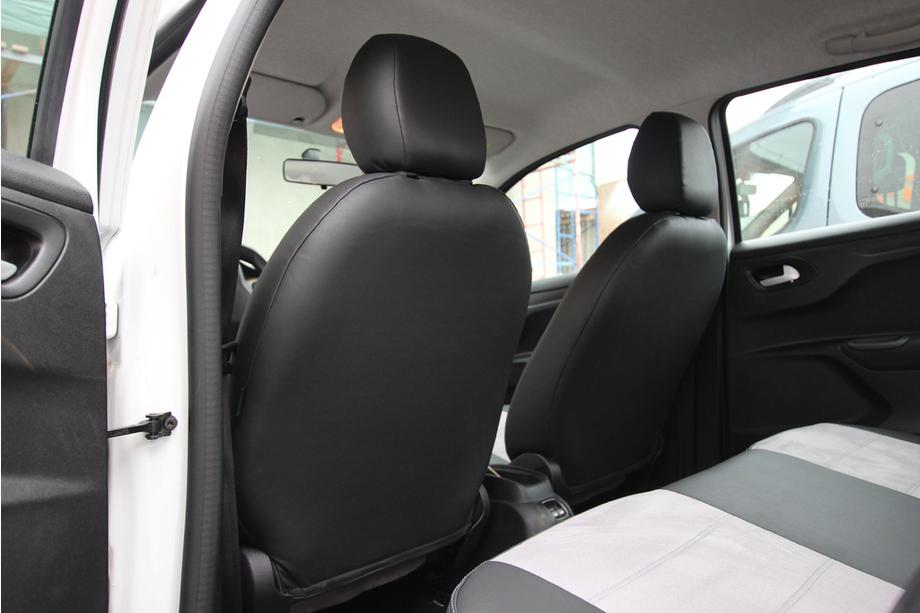 Citroen C-Elysee 2013-2022 Housses de Sièges Auto Similicuir+Tissu+Alcantara Antara A0010 (Ensemble Complet) Photo 15
