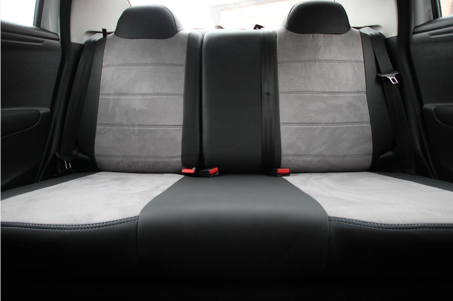 Citroen C-Elysee 2013-2022 Housses de Sièges Auto Similicuir+Tissu+Alcantara Antara A0010 (Ensemble Complet) Photo 3