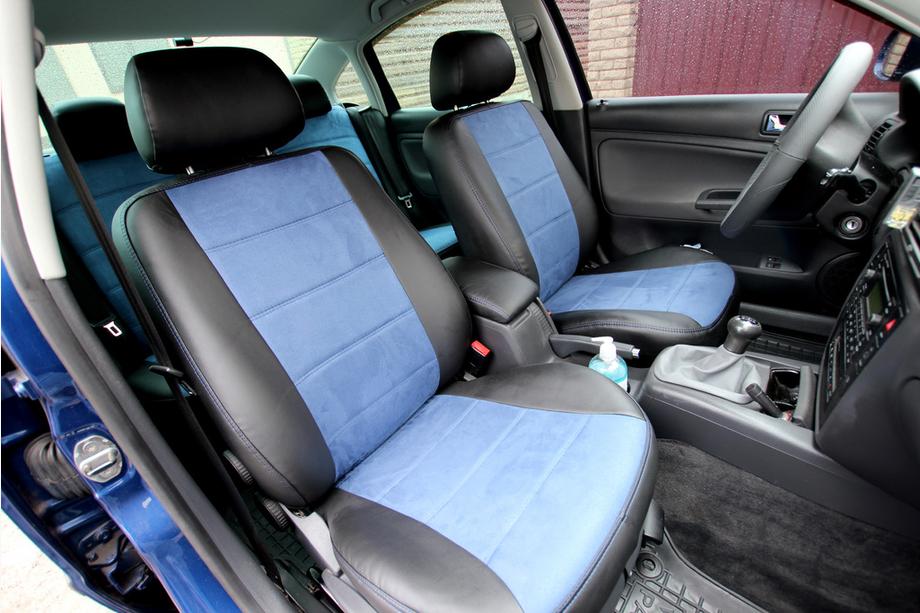 Volkswagen Passat B5 1997-2005 Housses de Sièges Auto Similicuir+Tissu+Alcantara Antara A006 (Ensemble Complet) Photo 1
