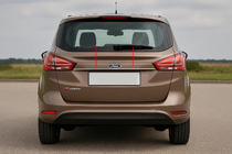 Ford B-Max 2012-2017 Baguette chromée au-dessus de la plaque d'immatriculation (inox) photo 1