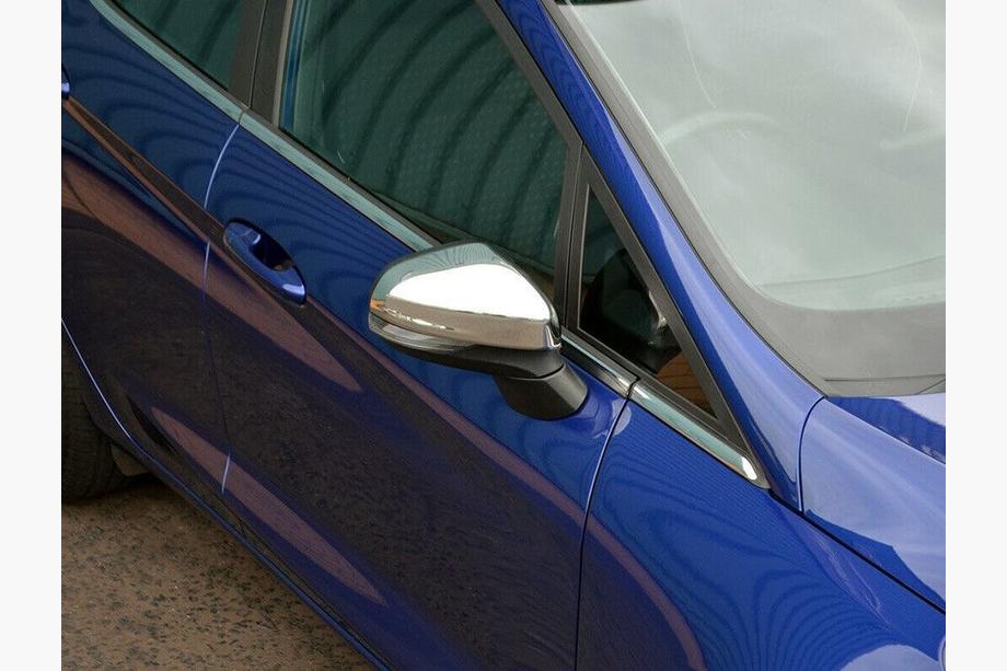 Ford Fiesta 2017- Coques de Rétroviseurs (2 pcs, Acier Inoxydable) Image
