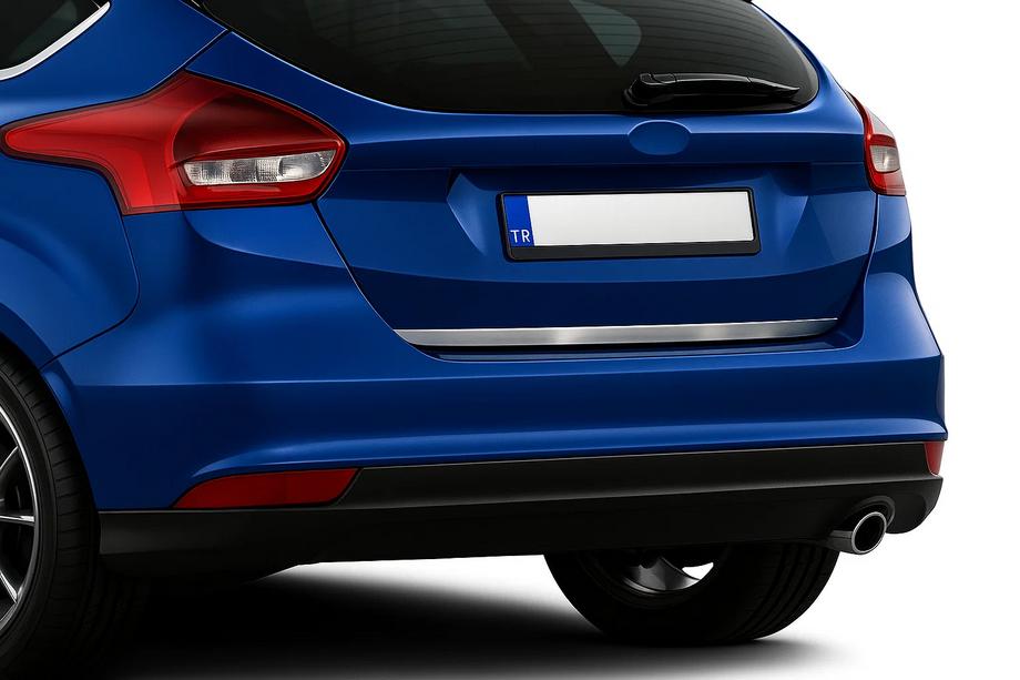 Ford Focus III 2011-2017 Baguette de coffre 2015-2017 (Hatchback, inox) Image