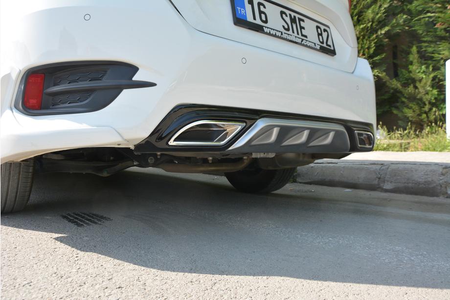 Honda Civic Sedan X 2016-2021 Diffuseur de pare-chocs arrière (Meliset, couleur assortie) Photo 1