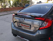 Honda Civic Sedan X 2016-2021 Aileron Isikli (apprête pour peinture) photo 2