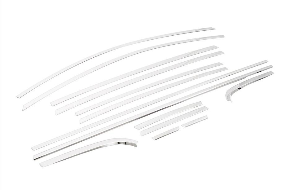 Hyundai Bayon 2021- Kit complet d'encadrements de vitres (14 pièces, inox) Photo 3