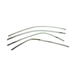 Moulures Supérieures de Vitres Acier Inoxydable (4 pcs) photo 2