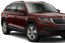 Skoda Kodiaq 2016-2023 Moulures de Porte OmsaLine Inox photo 1