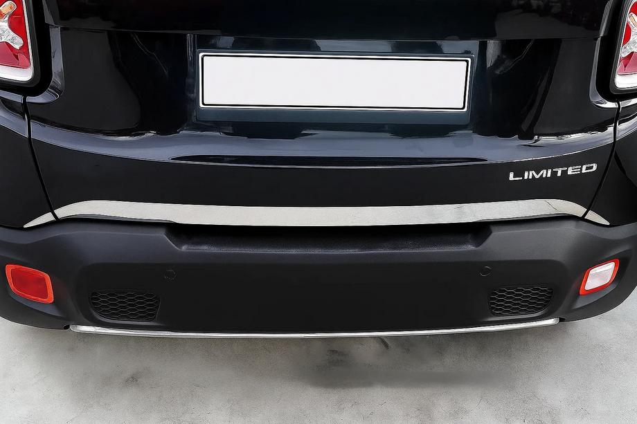 Jeep Renegade 2014- Baguette de coffre 2019 (3 pcs, inox) Carmos - Acier Inoxydable Turc Image