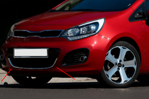 Kia Rio 2012-2017 Cache calandre pour HB (inox) photo 1