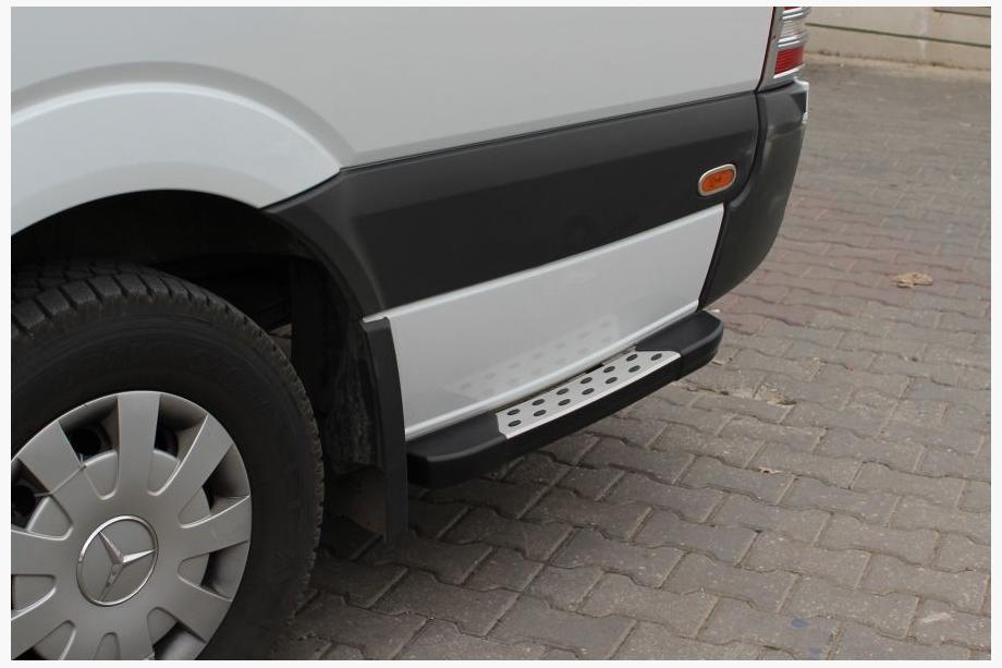 Volkswagen LT 1995-2006 Marchepieds Latéraux DOT-Line derrière la roue (2 pcs, Aluminium) Photo 1