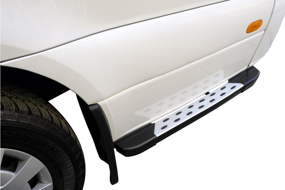Mercedes Sprinter W907/W910 2018- Marchepieds Latéraux DOT-Line derrière la roue (2 pcs, Aluminium) 85cm Image