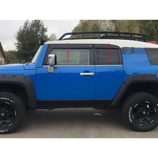 Baguettes inférieures de vitres en acier inoxydable (4 pièces) Toyota FJ Cruiser 2006-2022 photo 1