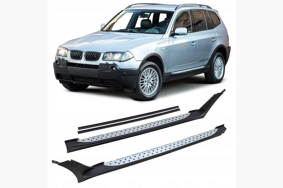 BMW X3 E83 2003-2010 Marchepieds Latéraux Cixtai (2 pcs, Aluminium) Image
