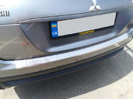 Mitsubishi Eclipse Cross 2017- Protection de pare-chocs arrière (OmsaLine, inox) photo 1
